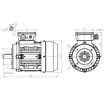 Silnik elektryczny 1,5kW 2800 obr/min. 90B14